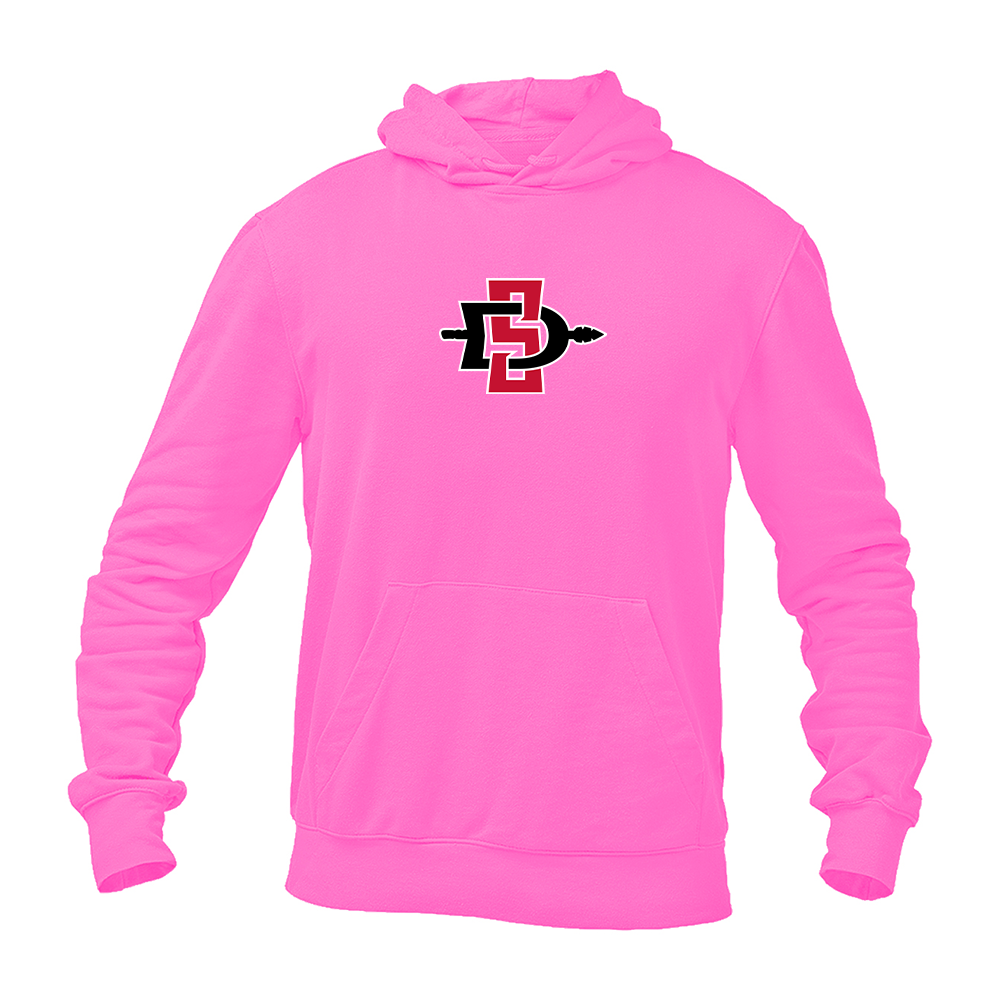 Men's San Diego State Aztecs Logo Gildan  Heavy Blend Hooded Sweatshirt