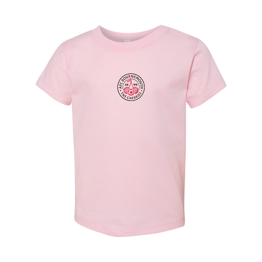AFC Bournemouth Soccer Logo BELLA  CANVAS Toddler Jersey Tee