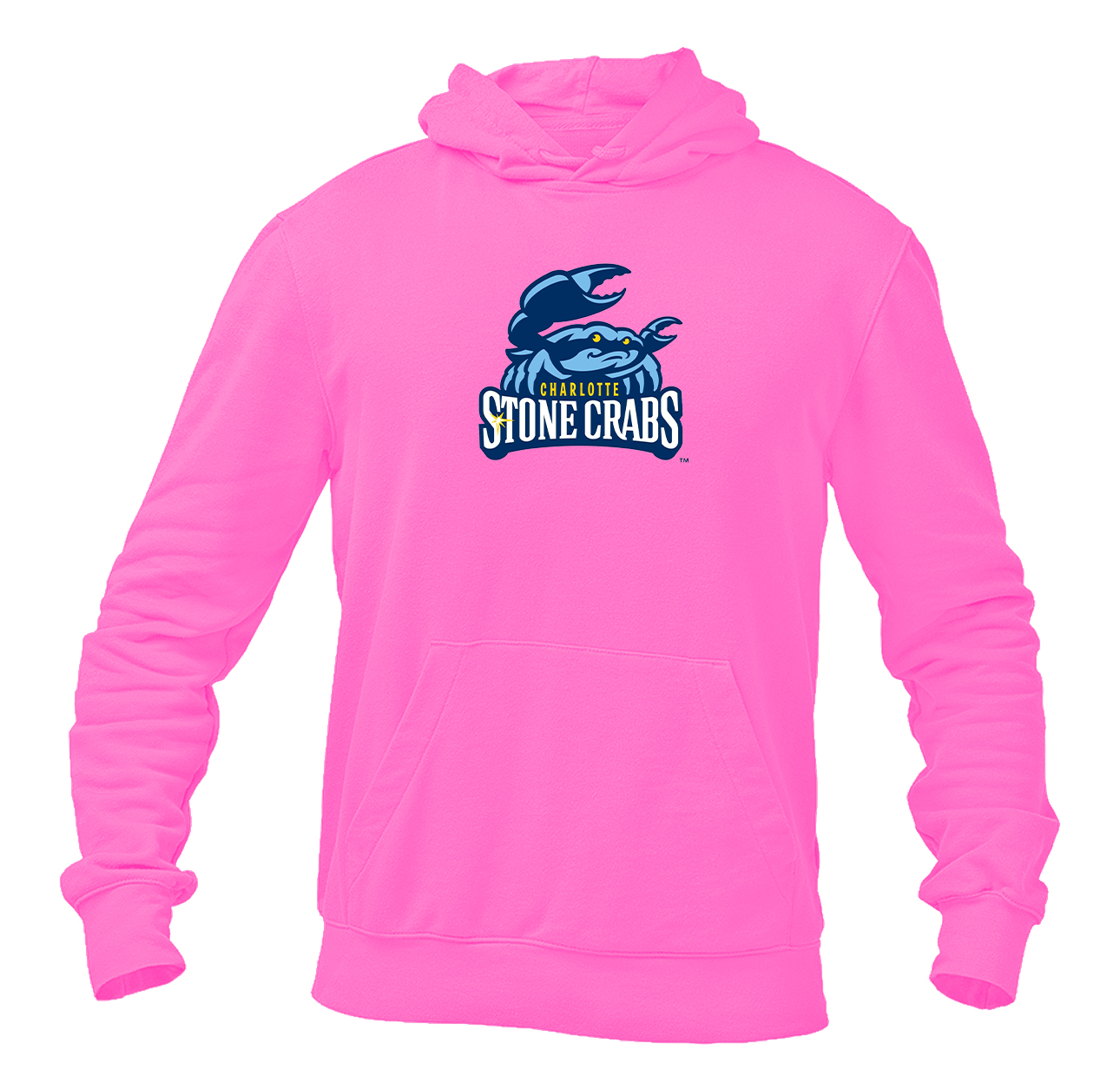 Men's Charlotte Stone Crabs Logo Pullover Hoodie