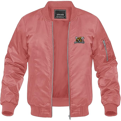 Men's Batavia  Muckdogs Logo Lightweight Bomber Jacket Windbreaker Softshell Varsity Jacket Coat