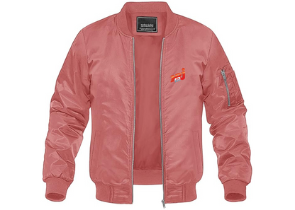 Men's NRJ 12 Logo Lightweight Bomber Jacket Windbreaker Softshell Varsity Jacket Coat