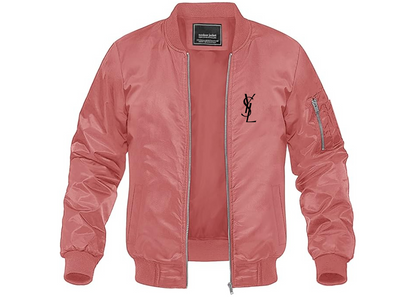 Men's YSL Lightweight Bomber Jacket Windbreaker Softshell Varsity Jacket Coat