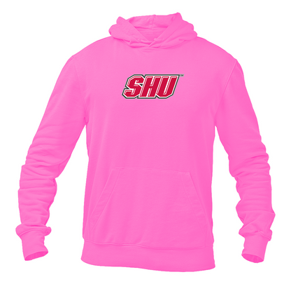 Men's Sacred Heart Pioneers Logo Gildan  Heavy Blend Hooded Sweatshirt