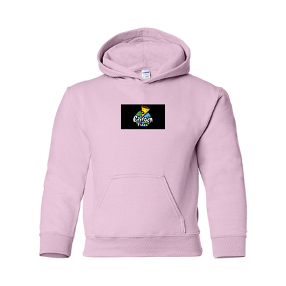 Youth Cartoon Pizza Logo Pullover Hoodie