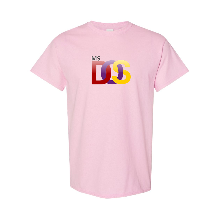 Men's MS DOS Logo Cotton T-Shirt