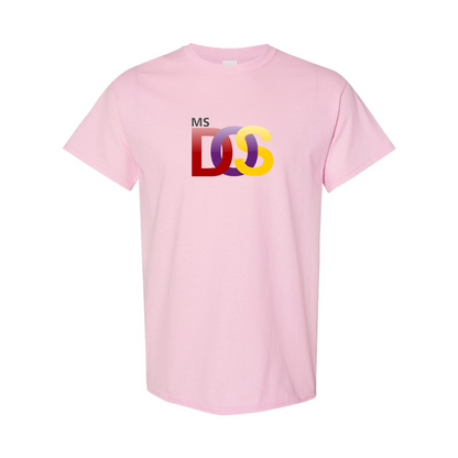 Men's MS DOS Logo Cotton T-Shirt