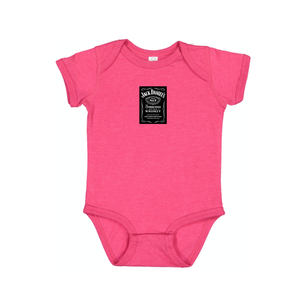 Jack Daniels Logo Baby Romper Onesie