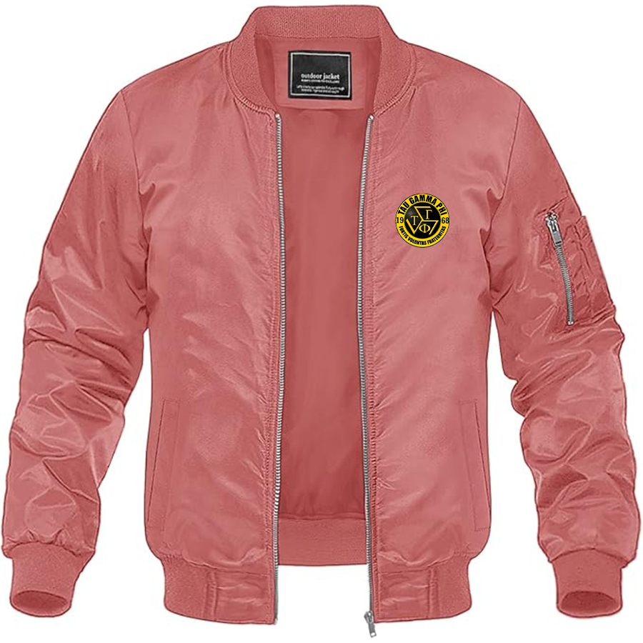 Men's Triskelion Logo Lightweight Bomber Jacket Windbreaker Softshell Varsity Jacket Coat