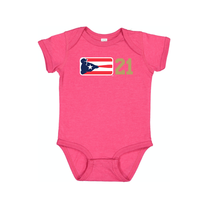 Liga de Beisbol Profesional Roberto Clemente Logo Baby Onesie Romper