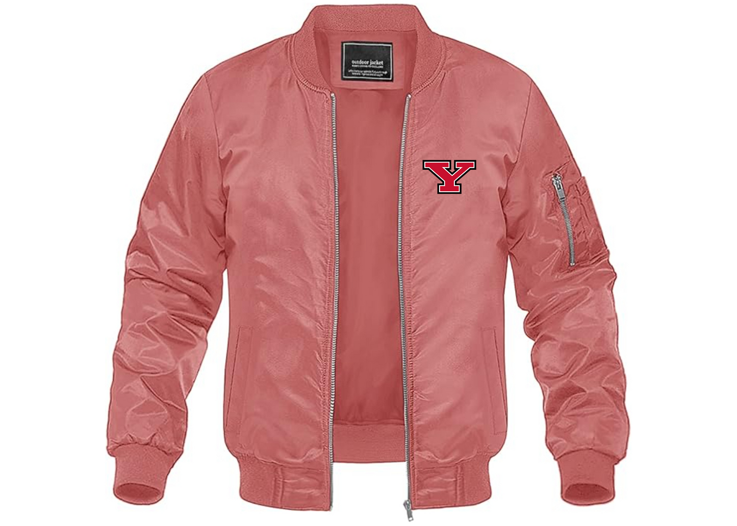 Men's Youngstown State Penguins Lightweight Bomber Jacket Windbreaker Softshell Varsity Jacket Coat