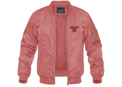 Men's Youngstown State Penguins Lightweight Bomber Jacket Windbreaker Softshell Varsity Jacket Coat