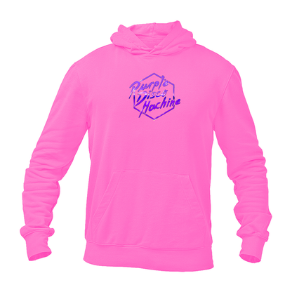 Men's Purple Disco Machine Pullover Hoodie