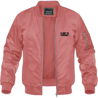Men's A Day to Remember  Logo Lightweight Bomber Jacket Windbreaker Softshell Varsity Jacket Coat