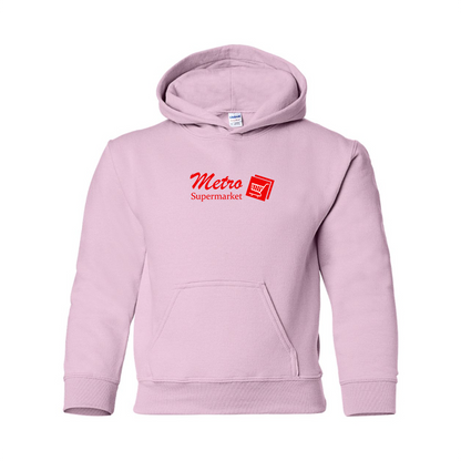 Youth Metro Supermarket Logo  Pullover Hoodie