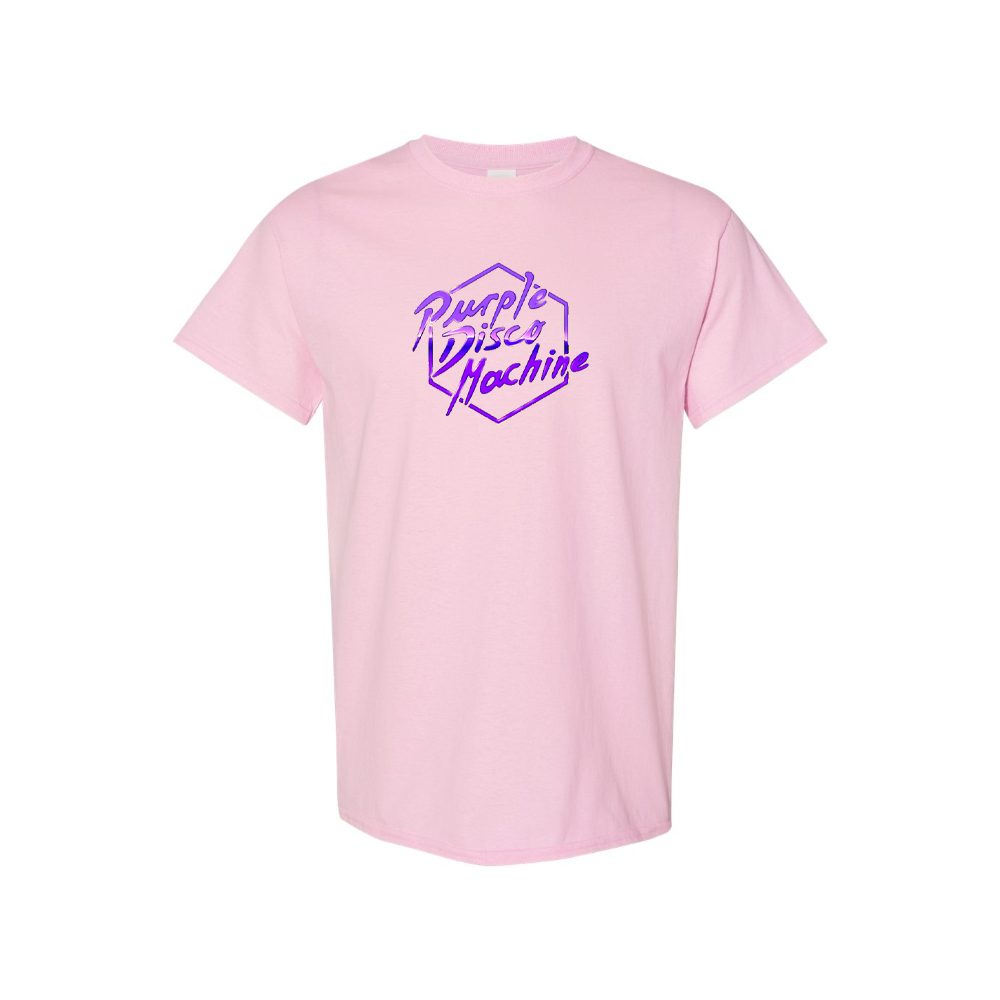 Men's Purple Disco Machine Cotton T-Shirt