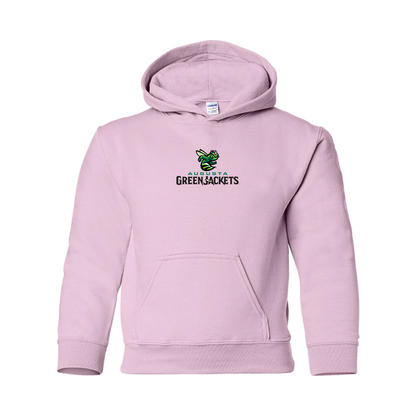 Youth Augusta GreenJackets Logo Pullover Hoodie
