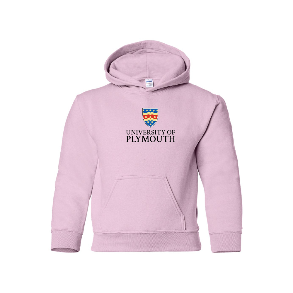 Youth University of Plymouth Logo  Pullover Hoodie
