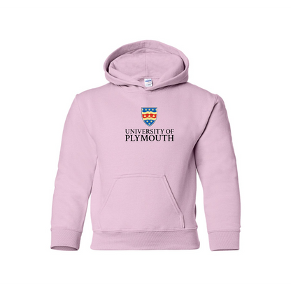 Youth University of Plymouth Logo  Pullover Hoodie