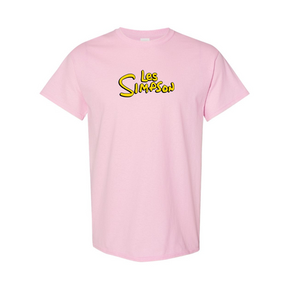 Men's Les Simpson Logo Cotton T-Shirt