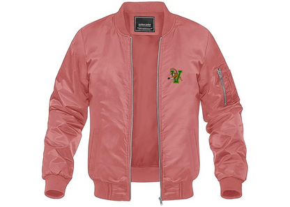 Men's Vermont Catamounts Lightweight Bomber Jacket Windbreaker Softshell Varsity Jacket Coat