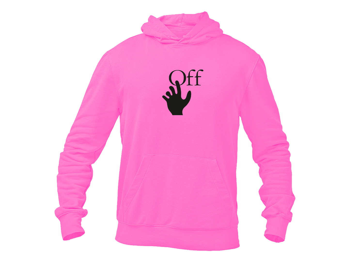 Men's Off-White Hand Gildan  Heavy Blend Hooded Sweatshirt