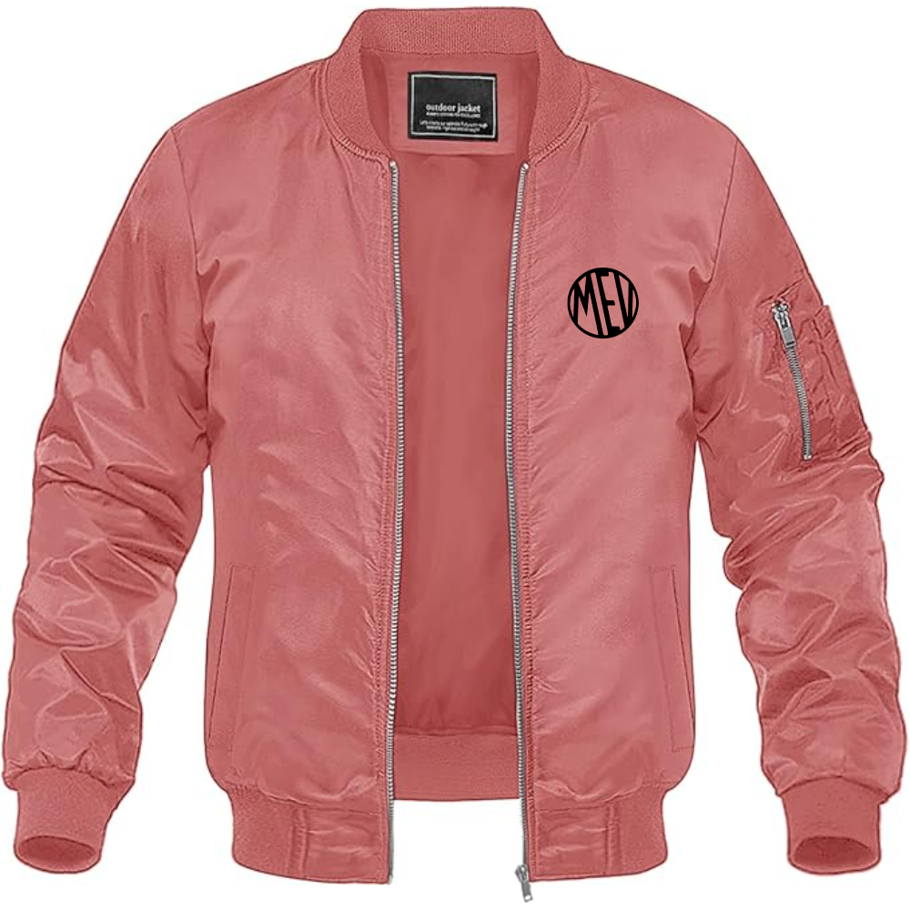 Men's Mills Extreme Vehicles Logo Lightweight Bomber Jacket Windbreaker Softshell Varsity Jacket Coat