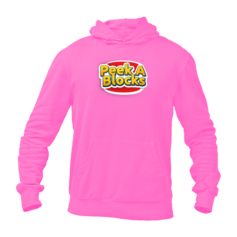 Men's Peek A Blocks Logo  Pullover Hoodie