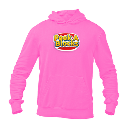 Men's Peek A Blocks Logo  Pullover Hoodie