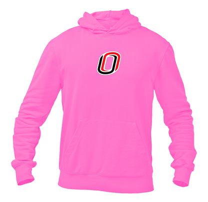 Men's Nebraska Omaha Mavericks Logo Pullover Hoodie