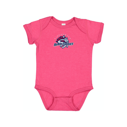 Binghamton Rumble Ponies Logo Baby Romper Onesie