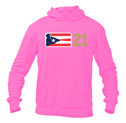 Men's Liga de Beisbol Profesional Roberto Clemente Logo Pullover Hoodie