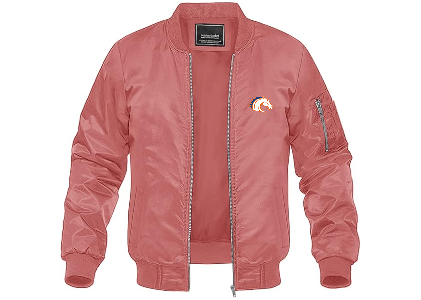 Men's Texas Arlington Mavericks Lightweight Bomber Jacket Windbreaker Softshell Varsity Jacket Coat