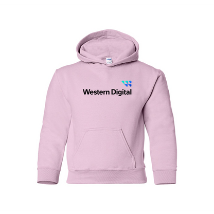 Youth Western Digital  Logo  Pullover Hoodie