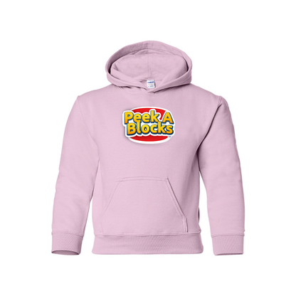 Youth Peek A Blocks Logo Pullover Hoodie