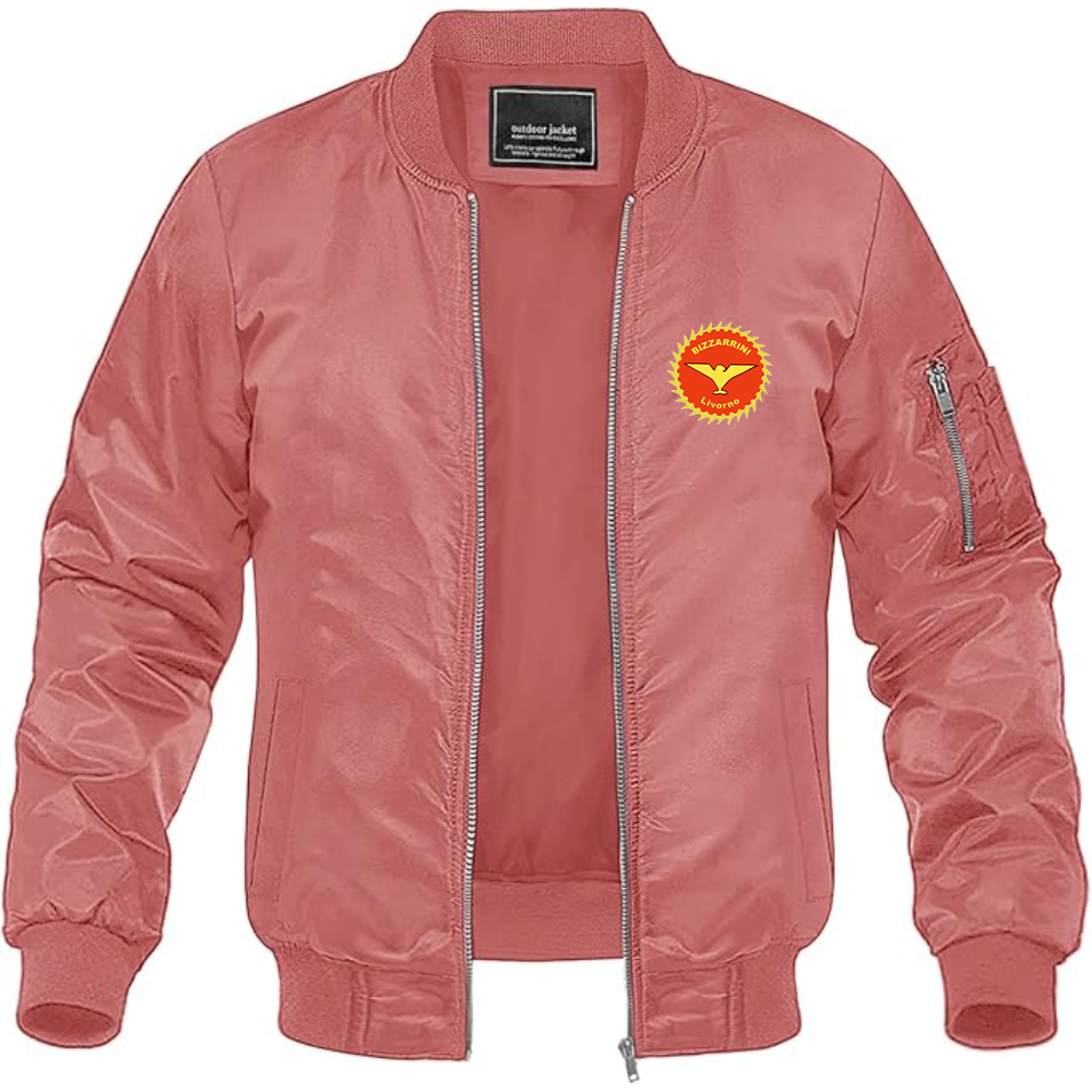 Bizzarrini Logo Lightweight Bomber Jacket Windbreaker Softshell Varsity Jacket Coat