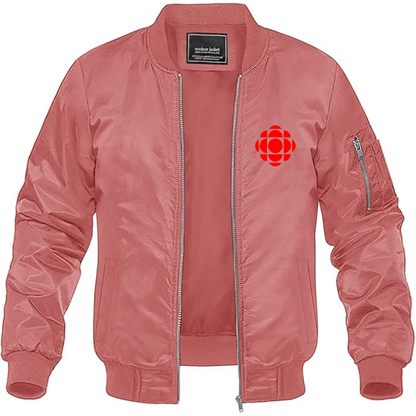 Men's CBC Logo Lightweight Bomber Jacket Windbreaker Softshell Varsity Jacket Coat