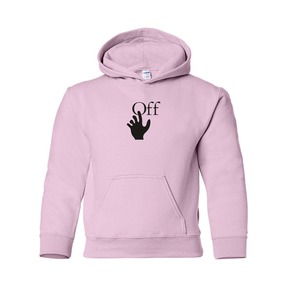 Youth Off-White Hand Logo Pullover Hoodie