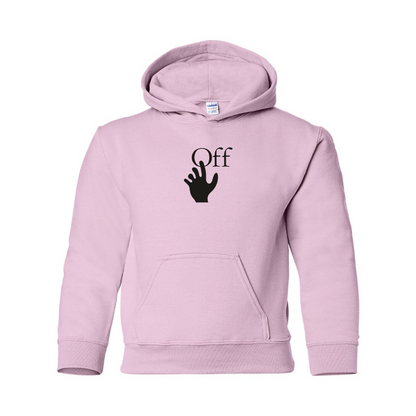Youth Off-White Hand Logo Pullover Hoodie
