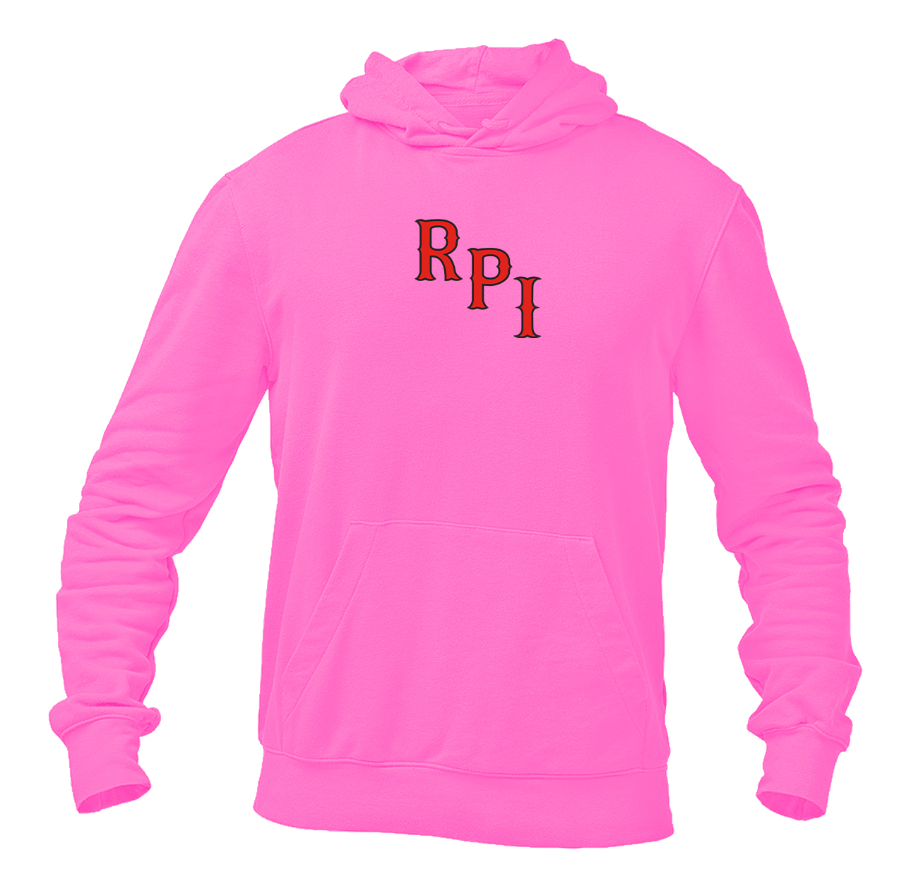 Men's RPI Engineers Logo Gildan  Heavy Blend Hooded Sweatshirt