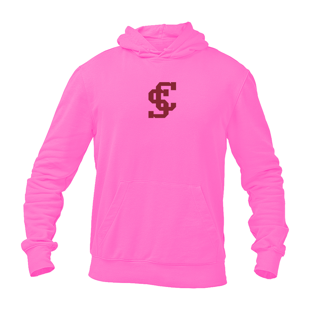Men's Santa Clara Broncos Logo Gildan  Heavy Blend Hooded Sweatshirt