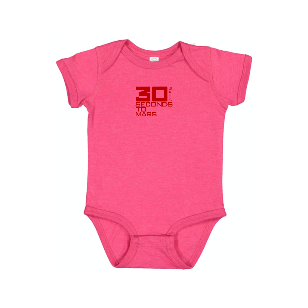 30 Seconds To Mars Logo Baby Romper Onesie
