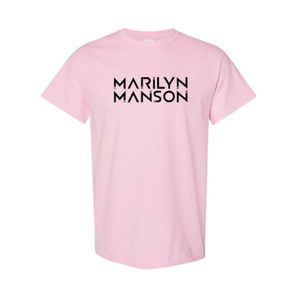 Men's Marilyn Manson Logo Cotton T-Shirt
