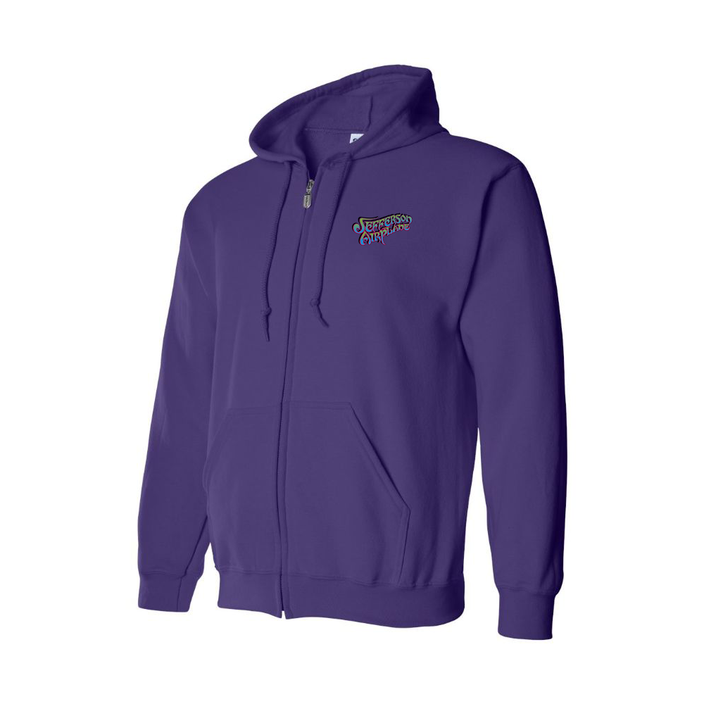 Men's Jefferson Airplane Logo Zipper Hoodie