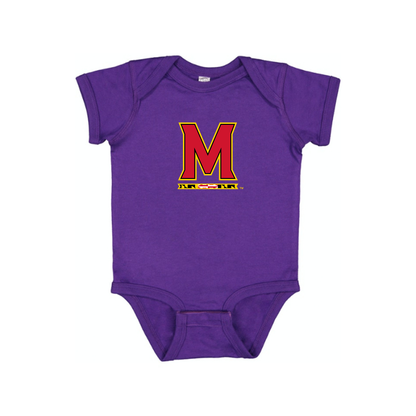 Maryland Terrapins Logo Baby Romper Onesie