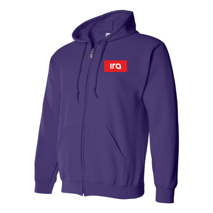 Men's IRA Logo Zipper Hoodie