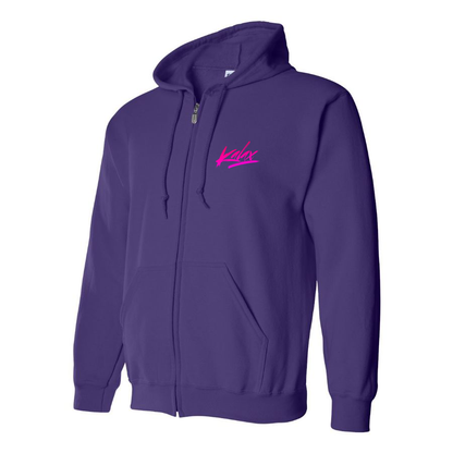 Men's Kalax Logo  Zipper Hoodie