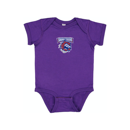 Bridgeport Sound Tigers Logo Baby Romper Onesie