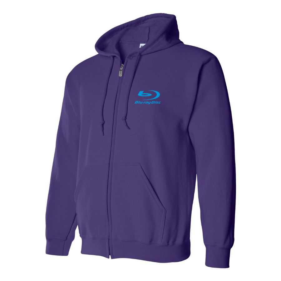 Men's  Blu-ray Disc Logo  Zipper Hoodie