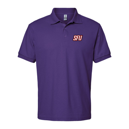 Men's Saint Francis Red Flash Logo Gildan Dry Blend Jersey Polo