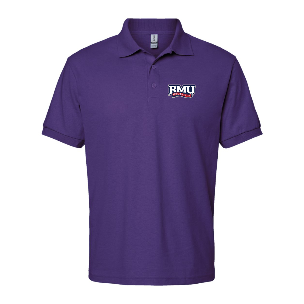 Men's Robert Morris Colonials Logo Gildan Dry Blend Jersey Polo
